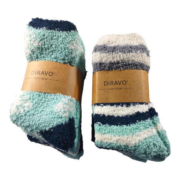 Fuzzy Socks Slipper Fluffy Cozy Comfy Plush Warm Sleep Home Soft Sock 6 Pairs - Picture 2 of 5